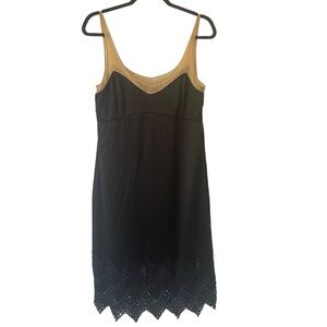 Laundry by Design 100% silk beaded crocheted dress size 8